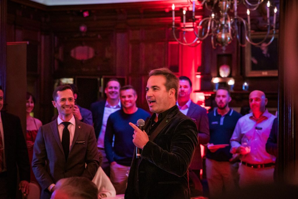 IMA Chairman of the board, Sinan Kanatsiz kicks off welcome speech at IMPACT 25